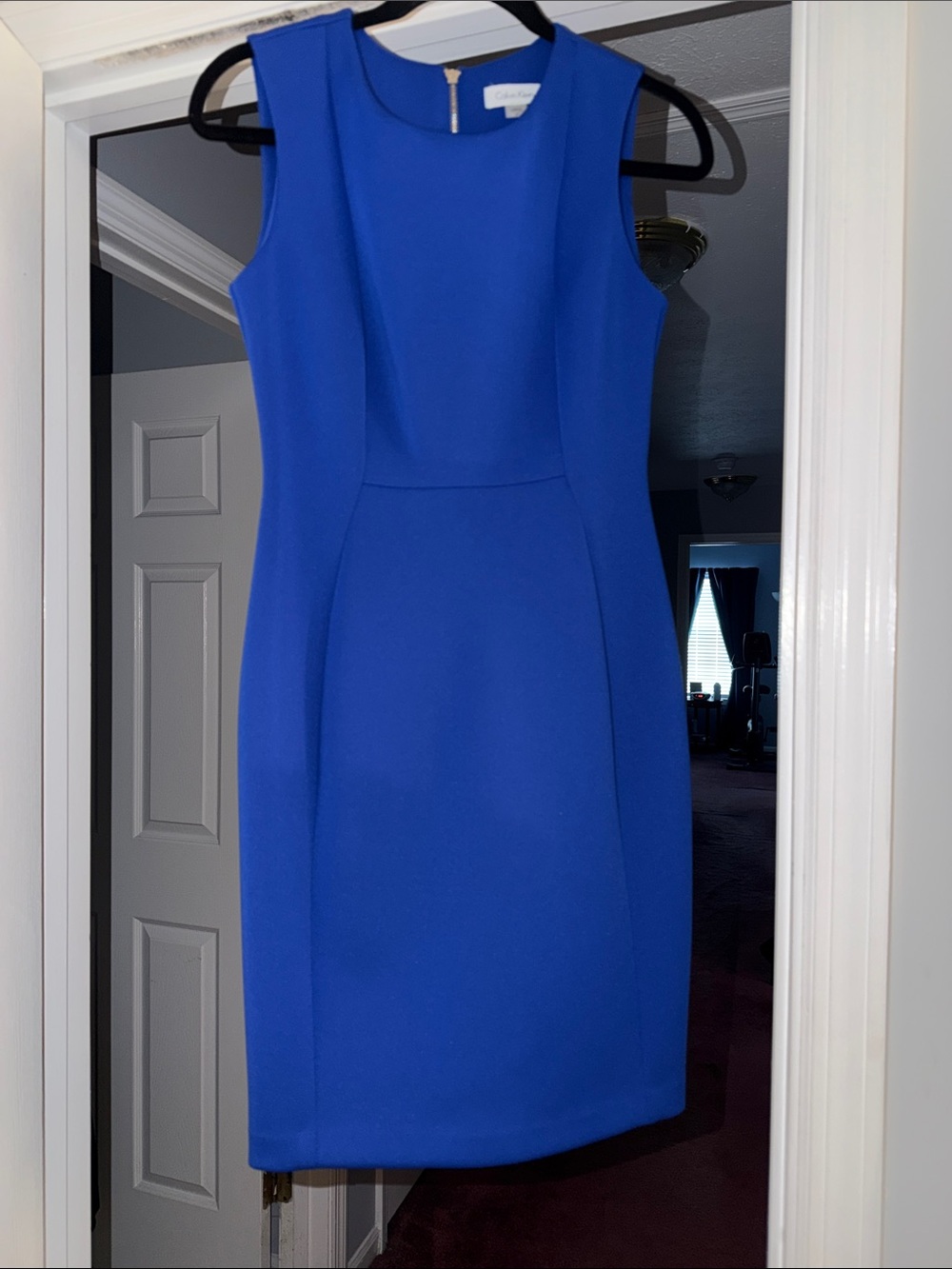 Calvin Klein Cobalt Sleeveless Sheath Dress